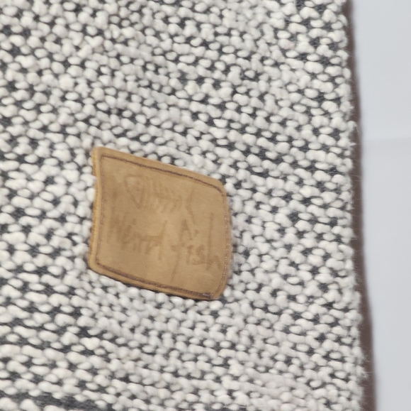 Weird Fish Sweater Womens White and Grey Medium Textured - Picture 2 of 10